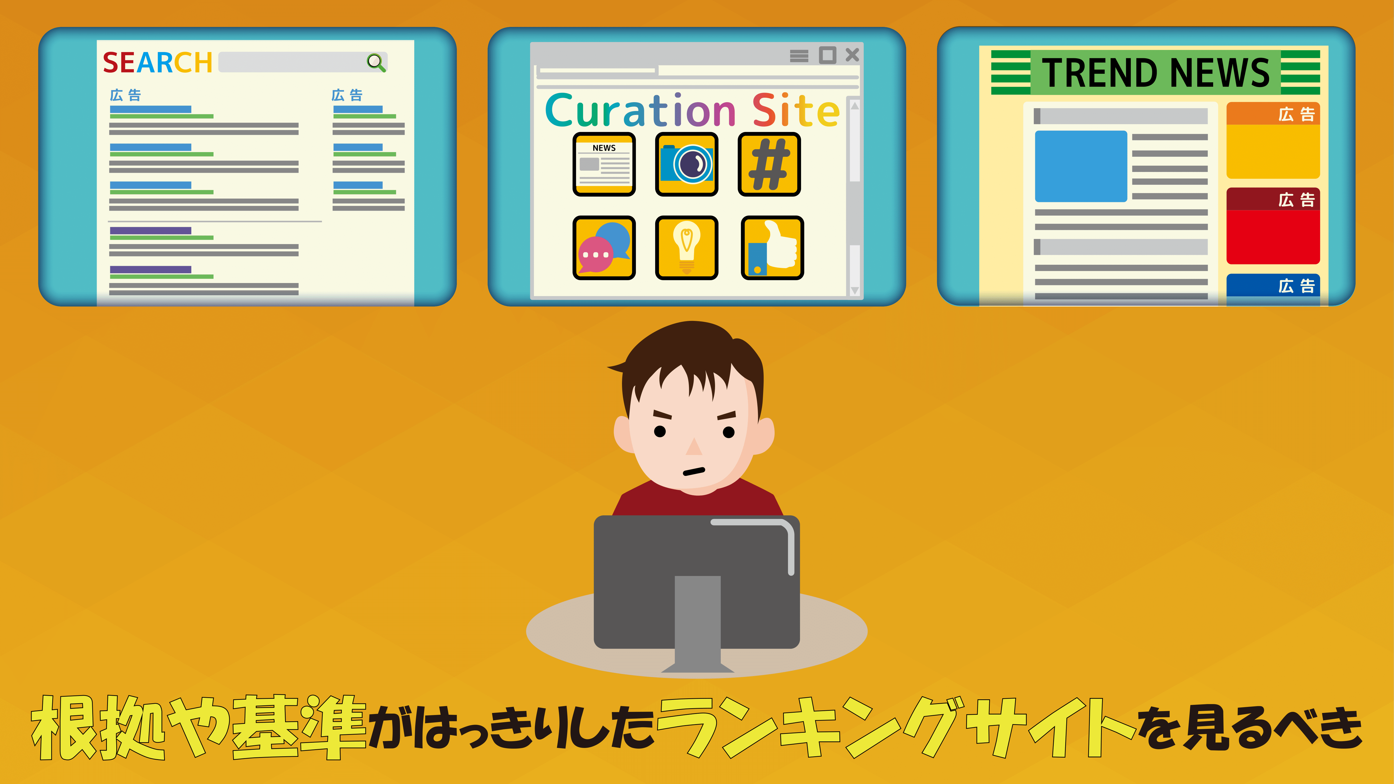 根拠や基準がはっきりしたランキングサイトを見るべき